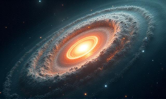 Visualización 3D hiperrealista de una nueva galaxia